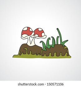 illustration of isolated coral vector
