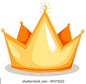 illustration of isolated  a crown on white background