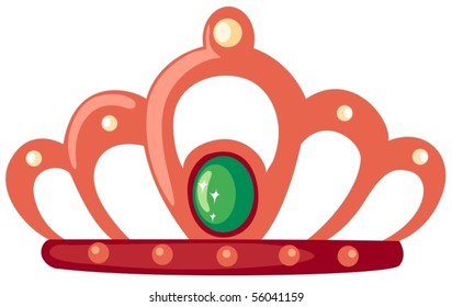 illustration of isolated crown on white background