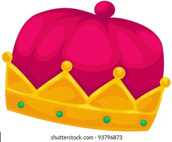 illustration of isolated  a crown on white background