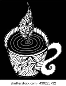 illustration of isolated a cup of coffee