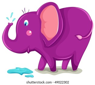 illustration of isolated cute elephant