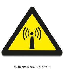 illustration of an isolated danger signal