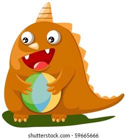 dinosaur with ball head