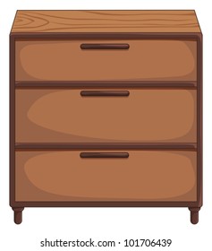 Illustration of isolated drawers