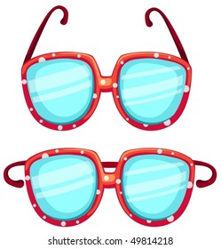 illustration of isolated eyeglasses on white background