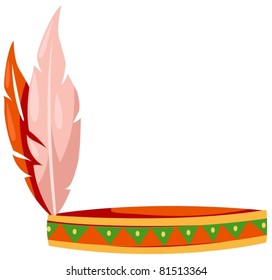 illustration of isolated fancy hat on white background