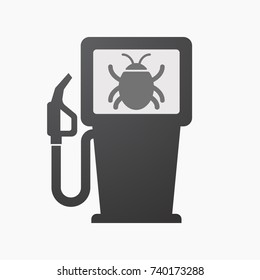 Illustration of an isolated fuel pump with a bug