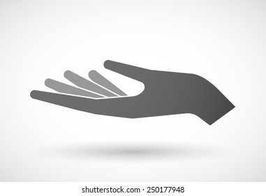 Illustration of an isolated hand  