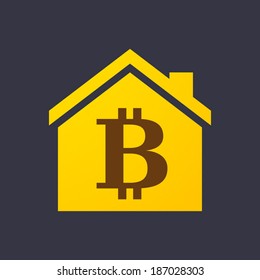 Illustration of an isolated house icon