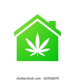 Illustration of an isolated house icon