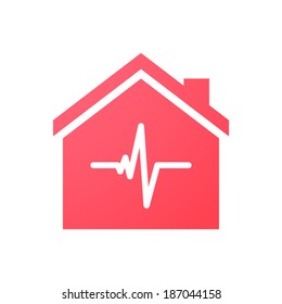 Illustration of an isolated house icon