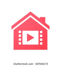 Illustration of an isolated house icon