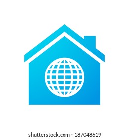 Illustration of an isolated house icon