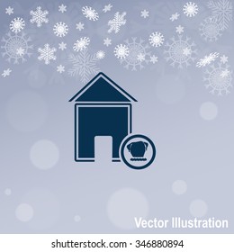 Illustration of an isolated house icon.