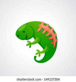 illustration of isolated iguana