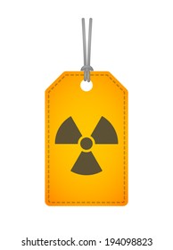 Illustration of an isolated label with an icon