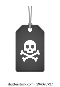 Illustration of an isolated label with an icon