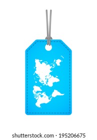 Illustration of an isolated label with an icon