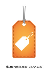 Illustration of an isolated label icon with a label