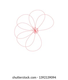 illustration isolated leaf vector sketch