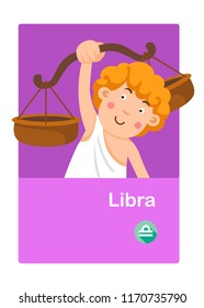 Illustration of isolated libra vector. zodiac signs