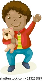 2,225 Young boy hugging teddy bear Images, Stock Photos & Vectors ...