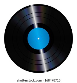 An illustration of an isolated lp vinyl record.