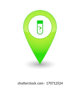 Illustration of an isolated map mark icon