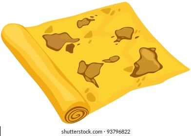 illustration of isolated  map on white background