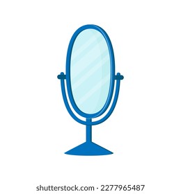 illustration of isolated mirror on white background,vector