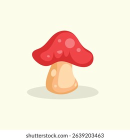 illustration of isolated mushroom on white background
