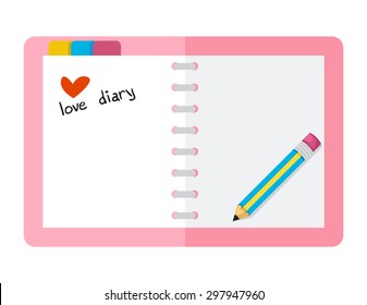 Illustration of isolated open book vector