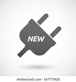 Illustration of an isolated plug with    the text NEW