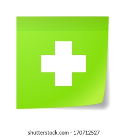 Illustration of an isolated posit with an icon