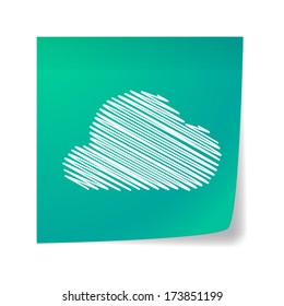 Illustration of an isolated posit with an icon