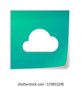 Illustration of an isolated posit with an icon