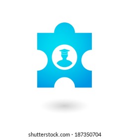 Illustration of an isolated puzzle icon