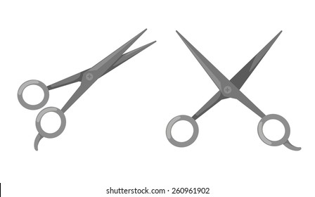 illustration of isolated scissors vector