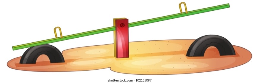 Illustration Of An Isolated See Saw