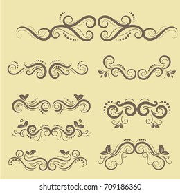 illustration of isolated set floral vector