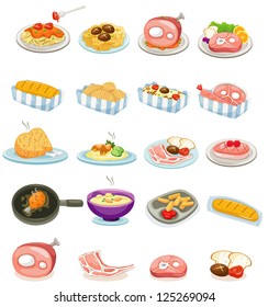 illustration of isolated set food vector