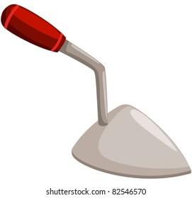 illustration of isolated  small shovel on white background