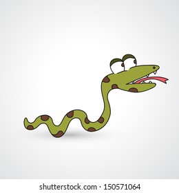 illustration of isolated  snake vector