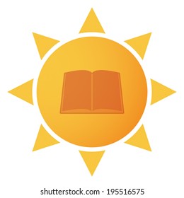 Illustration of an isolated sun icon