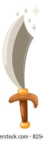 illustration of isolated sword  on white background