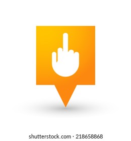 illustration of an isolated tooltip with a hand