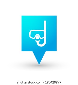 Illustration of an isolated tooltip icon
