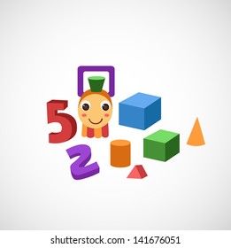 illustration of isolated toy vector