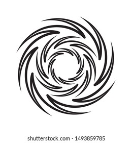 Illustration isolated twirling spiral tunnel artwork sketch abstract background
